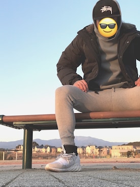 「Abercrombie&Fitch（アバークロンビーアンドフィッチ）のアイテム（ダウンジャケット/コート）」を使った、すがさくさん（メンズ・184cm）の冬コーディネート
