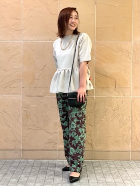 矢崎南十星さん（レディース・161cm）の夏コーディネート