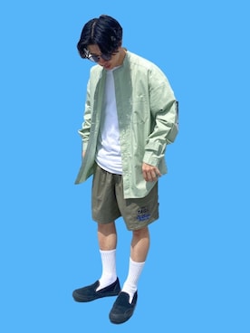 「TENBOX（テンボックス）のアイテム（スニーカー）」を使った、ko-kiさん（メンズ・165cm）の春コーディネート