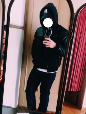 餅さん（メンズ・177cm）の冬コーディネート