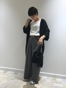 「アイテム（イヤリング）」を使った、ayanoさん（レディース・158cm・20代）の秋コーディネート