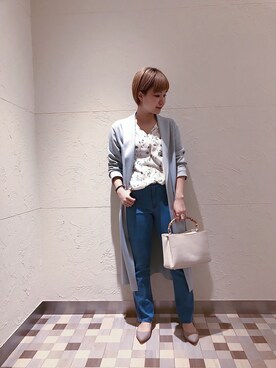 「RIVEDROITE」｜「アイテム（その他アウター）」を使った、ayanoさん（レディース・158cm）の冬コーディネート
