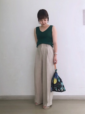 「アイテム（イヤリング）」を使った、ayanoさん（レディース・158cm・20代）の夏コーディネート