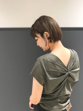 「アイテム（イヤリング）」を使った、ayanoさん（レディース・158cm・20代）の夏コーディネート