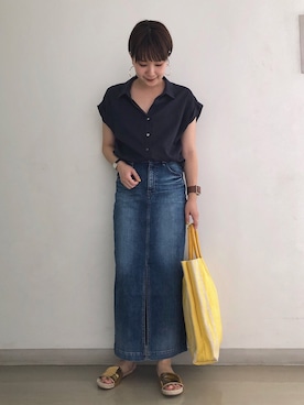 「アイテム（イヤリング）」を使った、ayanoさん（レディース・158cm・20代）の夏コーディネート