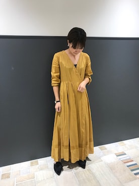 「NE QUITTEZ PAS!（ヌキテパ）のアイテム（その他シューズ）」を使った、ayanoさん（レディース・158cm）の秋コーディネート