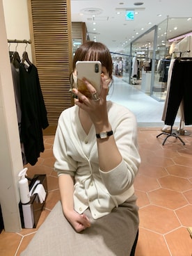 「RIVEDROITE」｜「アイテム（その他）」を使った、ayanoさん（レディース・158cm）の冬コーディネート