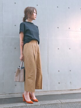 「スカラップ」｜「アイテム（パンプス）」を使った、ATOHARAさん（レディース・164cm）の夏コーディネート