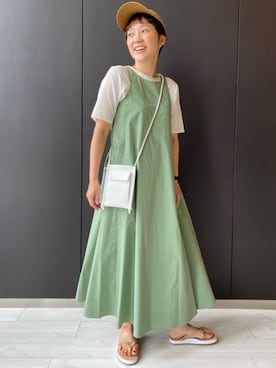 「■THE NORTH FACE」｜nemu kubotaさん（レディース・157cm）の夏コーディネート