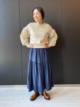 nemu kubotaさん（レディース・157cm）の冬コーディネート