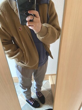 「Arnold Palmer（アーノルドパーマー）のアイテム（ジャケット/アウター）」を使った、toiさん（レディース・154cm）の冬コーディネート