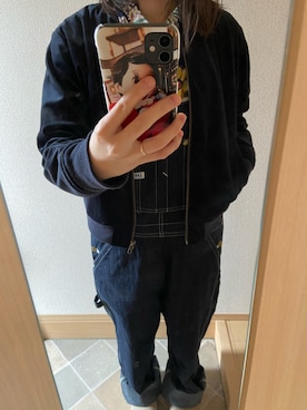 「Burner（バーナー）のアイテム（MA-1）」を使った、toiさん（レディース・154cm）の春コーディネート