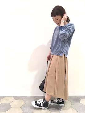 「コンバース ハイカット」｜lipstar_officialさん（レディース・153cm）の冬コーディネート