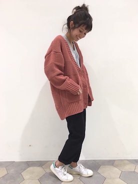 「LIPSTAR（リップスター）のアイテム（ニット/セーター）」を使った、lipstar_officialさん（レディース・158cm）の秋コーディネート