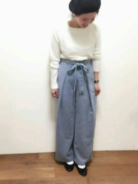 「LIPSTAR（リップスター）のアイテム（ニット/セーター）」を使った、lipstar_officialさん（レディース・152cm）の秋コーディネート