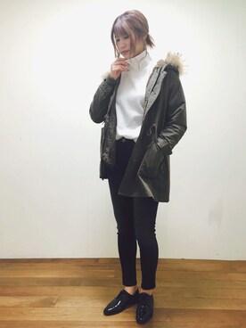 「リップスター」｜「アイテム（モッズコート）」を使った、lipstar_officialさん（レディース・170cm）の秋コーディネート