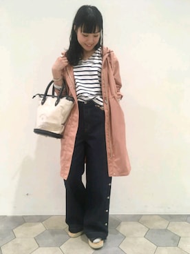 「マリン」｜「アイテム（その他アウター）」を使った、lipstar_officialさん（レディース・153cm）の冬コーディネート