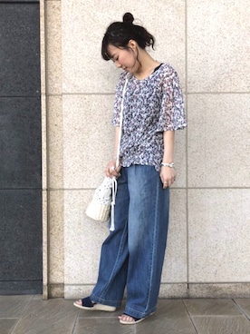 「LIPSTAR（リップスター）のアイテム」を使った、lipstar_officialさん（レディース・154cm）の春コーディネート