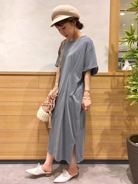 「アイテム（キャスケット）」を使った、lipstar_officialさん（レディース・153cm）の夏コーディネート