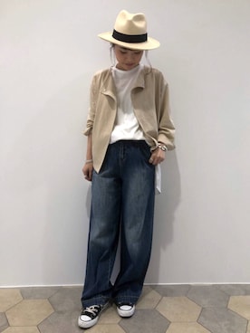 「夏ジャケット」｜「アイテム（その他アウター）」を使った、lipstar_officialさん（レディース・153cm）の夏コーディネート