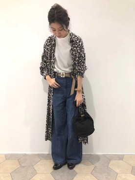 「リップスター」｜「アイテム（シャツワンピース）」を使った、lipstar_officialさん（レディース・158cm）の秋コーディネート