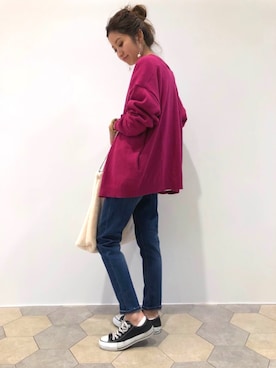 「LIPSTAR（リップスター）のアイテム（トップス）」を使った、lipstar_officialさん（レディース・158cm）の秋コーディネート