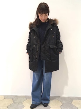 「リップスター」｜「アイテム（その他アウター）」を使った、lipstar_officialさん（レディース・153cm）の冬コーディネート