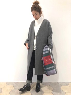 「リップスター」｜「アイテム（その他アウター）」を使った、lipstar_officialさん（レディース・158cm）の冬コーディネート