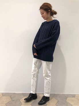 「LIPSTAR（リップスター）のアイテム（ニット/セーター）」を使った、lipstar_officialさん（レディース・158cm）の冬コーディネート