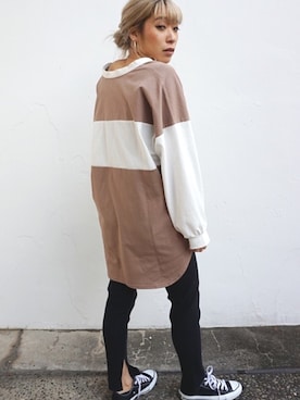 「ラガーシャツ」｜lipstar_officialさん（レディース・154cm）の冬コーディネート