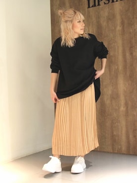 「LIPSTAR（リップスター）のアイテム」を使った、lipstar_officialさん（レディース・154cm）の冬コーディネート