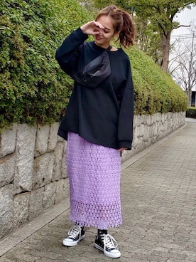 「LIPSTAR（リップスター）のアイテム（トップス）」を使った、lipstar_officialさん（レディース・165cm）の冬コーディネート