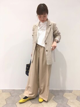「リップスター」｜「アイテム（バレエシューズ）」を使った、lipstar_officialさん（レディース・152cm）の春コーディネート