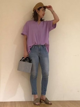 「LIPSTAR（リップスター）のアイテム」を使った、lipstar_officialさん（レディース・164cm）の春コーディネート