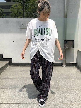 「LIPSTAR（リップスター）のアイテム」を使った、lipstar_officialさん（レディース・154cm）の夏コーディネート