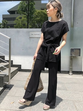 「LIPSTAR（リップスター）のアイテム」を使った、lipstar_officialさん（レディース・154cm）の夏コーディネート