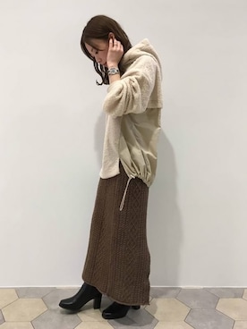 「リップスター」｜「アイテム（ブーツ）」を使った、lipstar_officialさん（レディース・153cm）の冬コーディネート