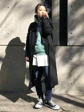 「リップスター」｜「アイテム（ジャケット/アウター）」を使った、lipstar_officialさん（レディース・154cm）の冬コーディネート