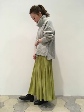 「LIPSTAR（リップスター）のアイテム（ニット/セーター）」を使った、lipstar_officialさん（レディース・153cm）の冬コーディネート