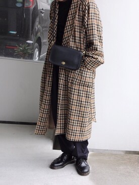 「DAKS（ダックス）のアイテム（その他アウター）」を使った、ryuさん（メンズ・173cm）の秋コーディネート