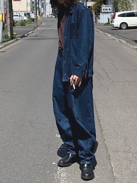 「Johnbull（ジョンブル）のアイテム（ブルゾン）」を使った、ryuさん（メンズ・173cm）の春コーディネート