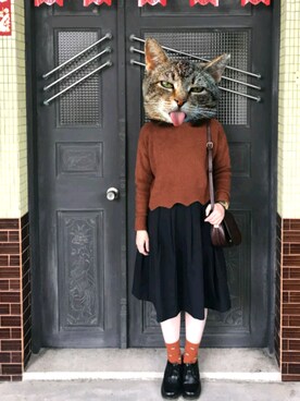 「H&M（エイチ・アンド・エム）のアイテム（腕時計）」を使った、Minnieさん（レディース・158cm）の冬コーディネート
