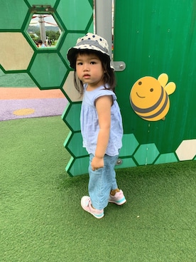 「connect（コネクト）のアイテム」を使った、DoDoさん（キッズ・90cm）の春コーディネート