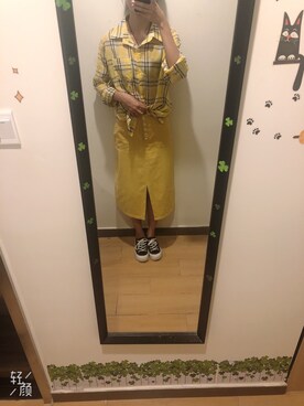 「5（ファイブ）のアイテム（スカート）」を使った、Aho_さん（レディース・167cm）の夏コーディネート
