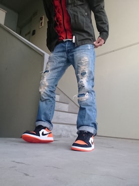 「G-STAR（ジースター）のアイテム（ジャケット/アウター、その他）」を使った、jikomnさん（メンズ・165cm）の秋コーディネート