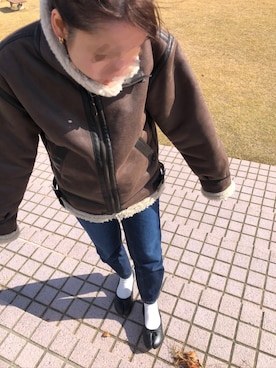 「alpha」｜「アイテム（ブルゾン）」を使った、キ ちさん（レディース・155cm）の冬コーディネート