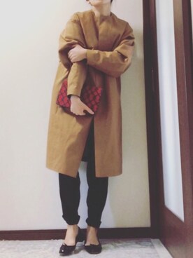 「MACKINTOSH」｜「アイテム（アクセサリー）」を使った、Tomoさん（レディース・160cm）の冬コーディネート