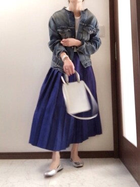 「Whim Gazette（ウィムガゼット）のアイテム（ジャケット/アウター）」を使った、Tomoさん（レディース・160cm）の冬コーディネート