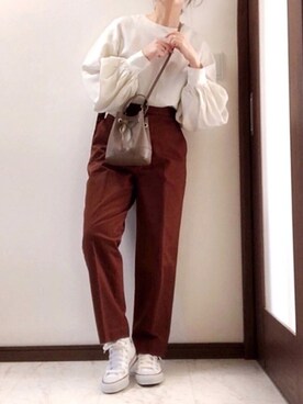 「ISABEL MARANT（イザベルマラン）のアイテム（アクセサリー）」を使った、Tomoさん（レディース・160cm）の冬コーディネート