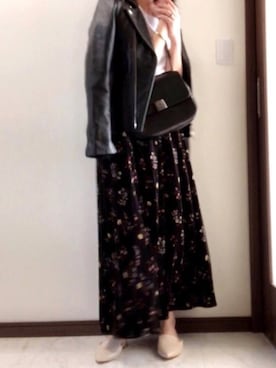 「ISABEL MARANT（イザベルマラン）のアイテム（アクセサリー）」を使った、Tomoさん（レディース・160cm）の冬コーディネート